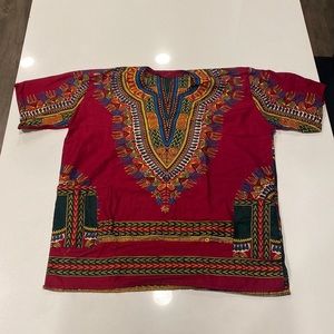 African Dashiki print shirt